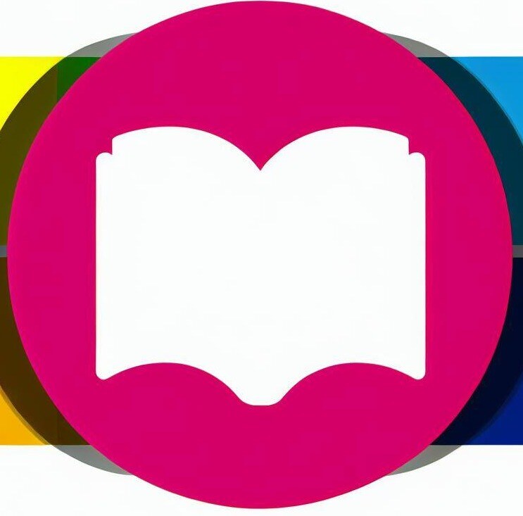 icono blanco dentro de un círculo de color c81c5b con un libro-1